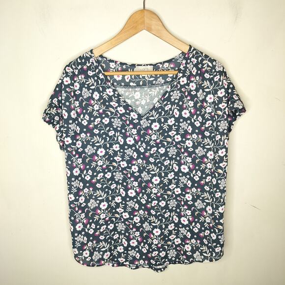 Ann Taylor LOFT Floral Top Blouse - Picture 1 of 8